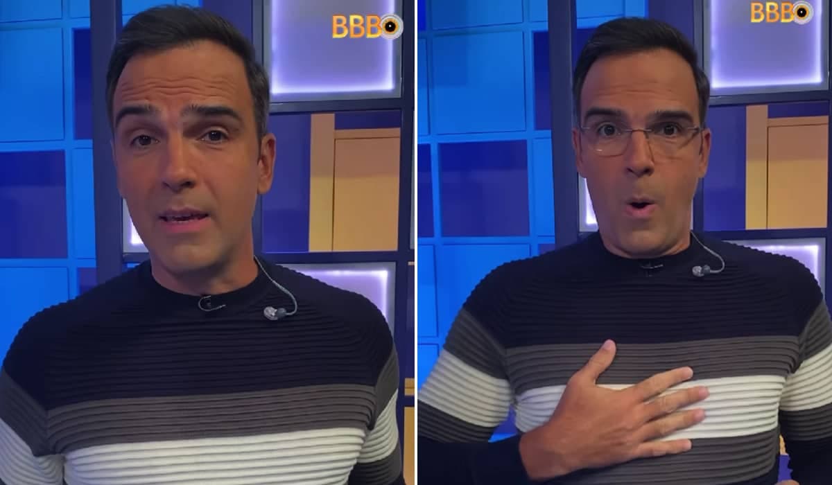 Em meio a boatos e polêmicas, Tadeu Schmidt é surpreendido por participantes do BBB 23