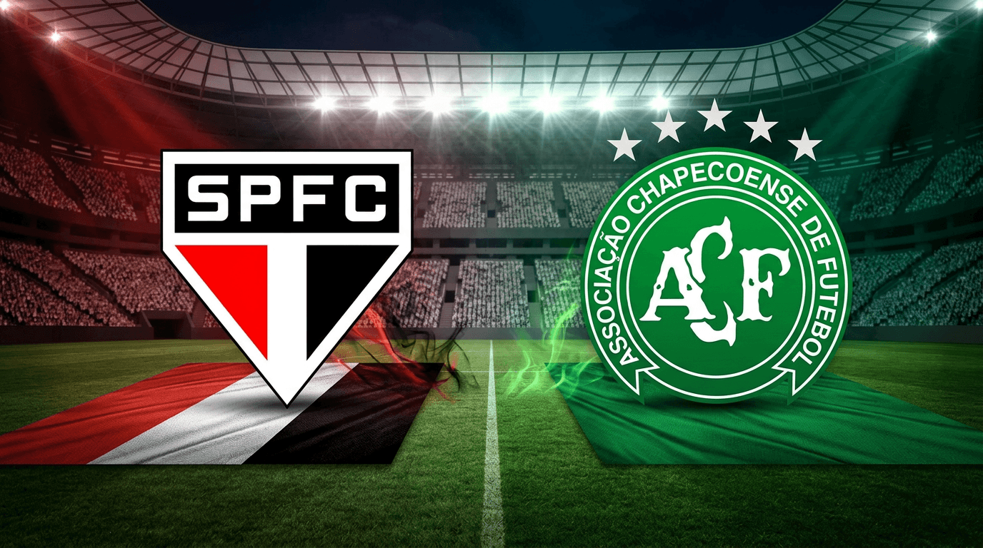 Sao Paulo x Chapecoense ao vivo: Onde assistir, horário e escalações hoje