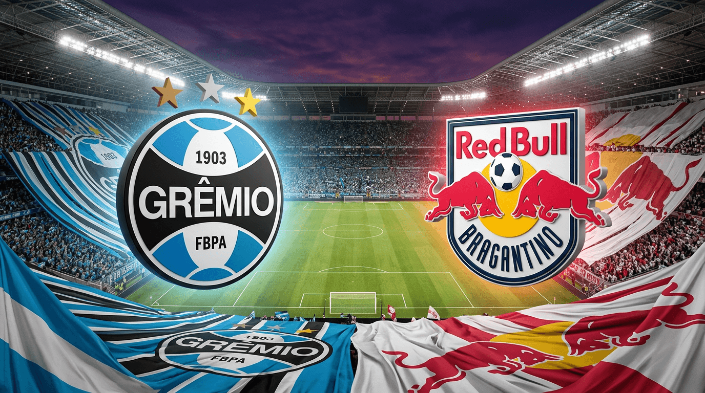 Gremio x Bragantino ao vivo: Onde assistir, horário e escalações hoje