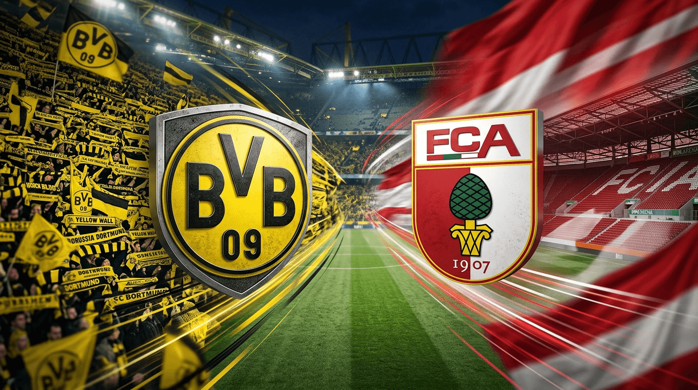 Borussia Dortmund x FC Augsburg ao vivo: Onde assistir, horário e escalações