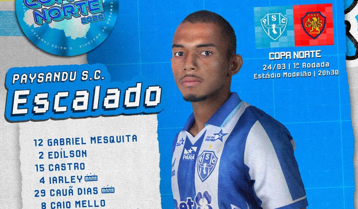 Paysandu 3 x 1 GAS ao vivo pela Copa Verde 2026: Gols, lances e mais