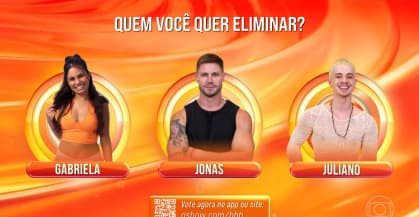 Quem foi eliminado do BBB 26? Paredão entre Gabriela, Juliano e Jonas finalizou!