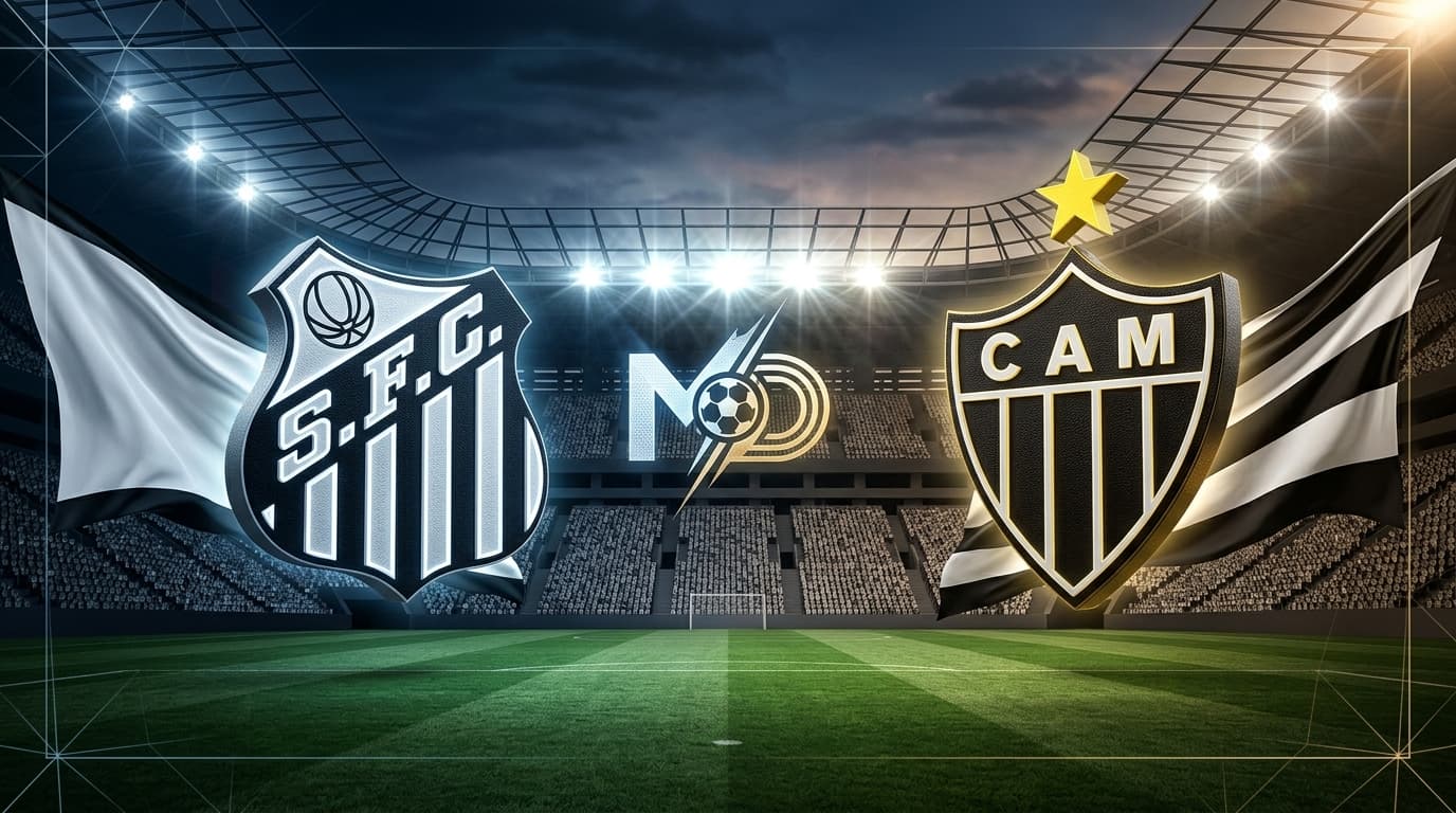 Santos x Atlético-MG ao vivo hoje; Acompanhe