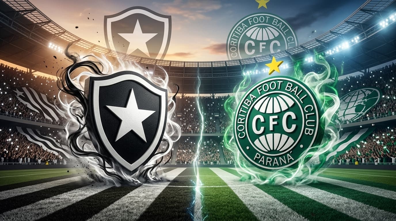 Botafogo x Coritiba ao vivo hoje; Acompanhe