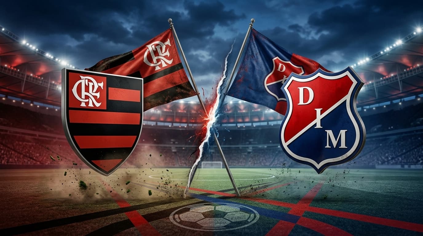 Flamengo 2 x 1 Independiente Medellin ao vivo; Acompanhe o segundo tempo