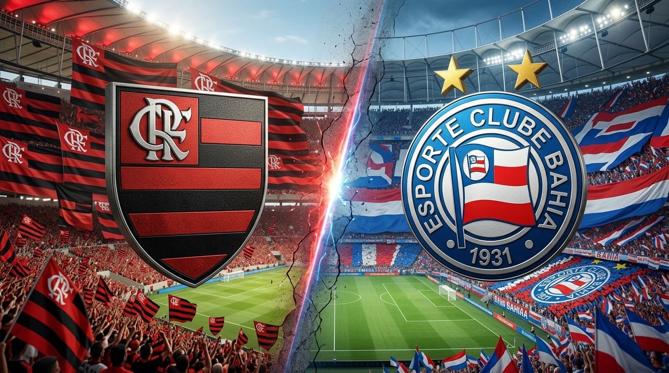 Flamengo x Bahia ao vivo!! Ceni busca a estratégia perfeita para bater o ex-clube no 2º tempo