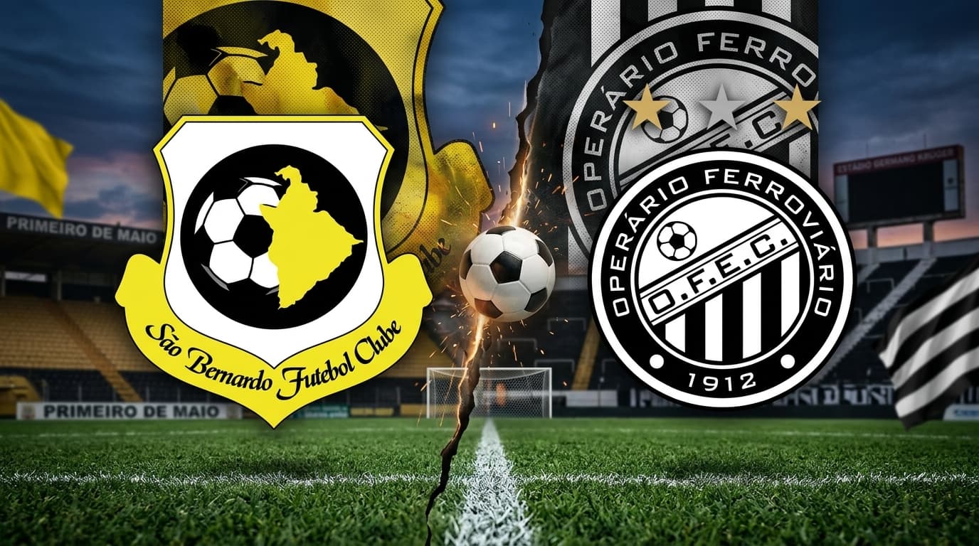 São Bernardo x Operario-PR ao vivo hoje! Onde assistir, gols, melhores momentos, horário e escalações