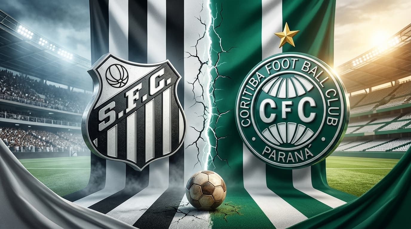 Santos x Coritiba disputam a primeira partida pela Copa do Brasil