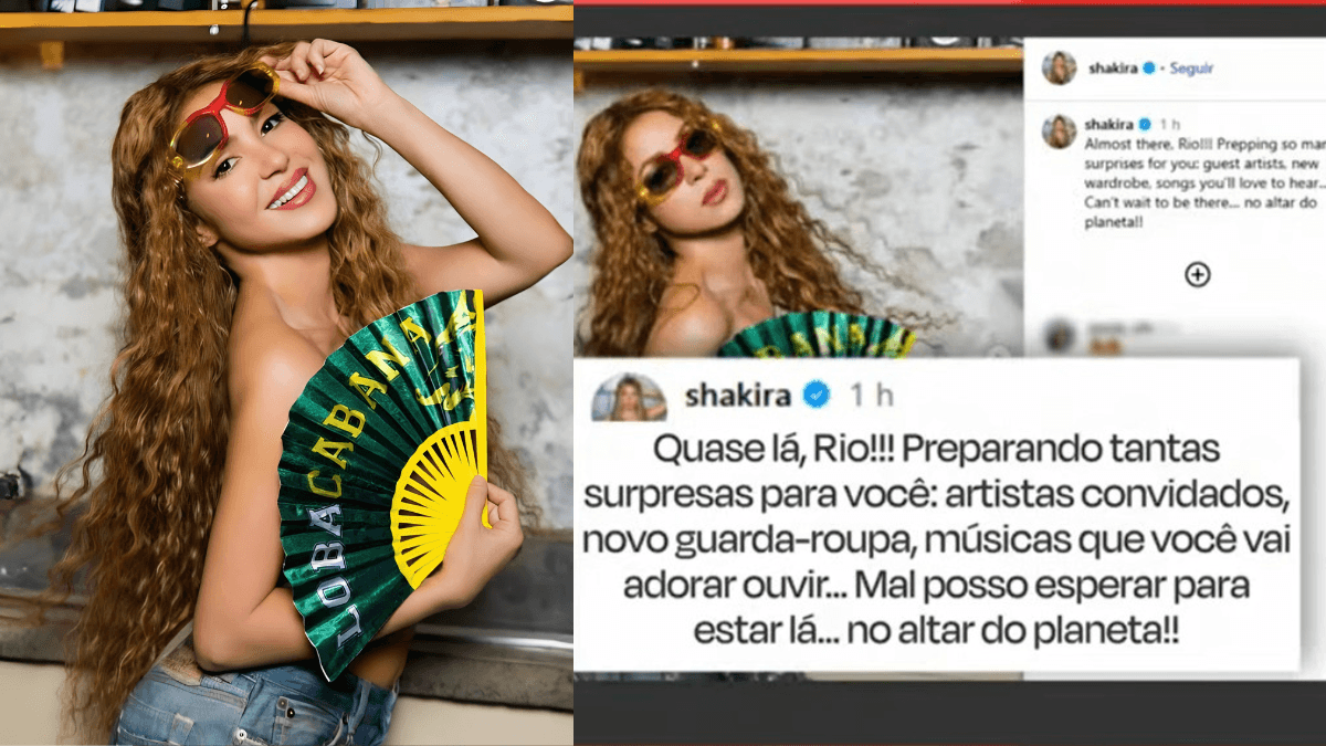 Shakira abraça o 'Lobacabana' e eleva expectativas para megashow no Rio de Janeiro