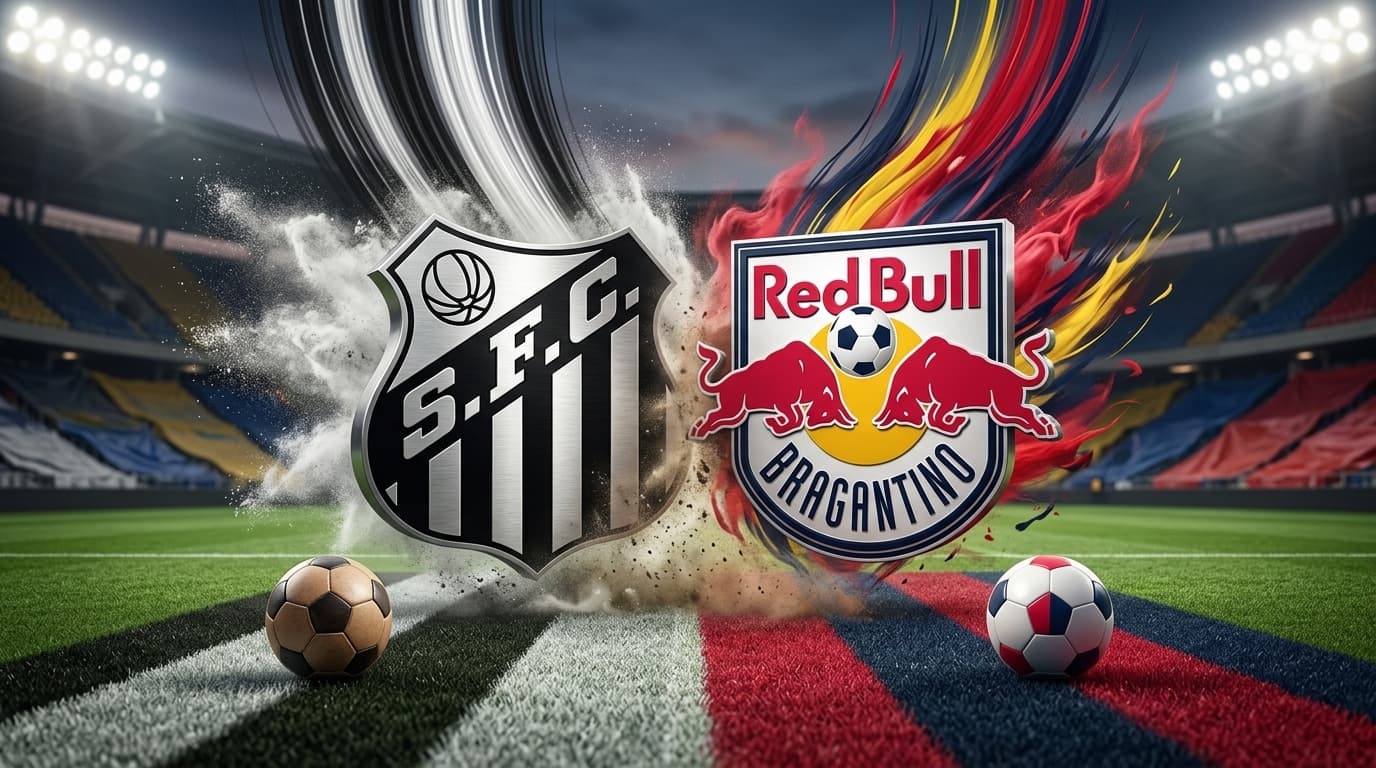 Santos x RB Bragantino ao vivo hoje; Acompanhe