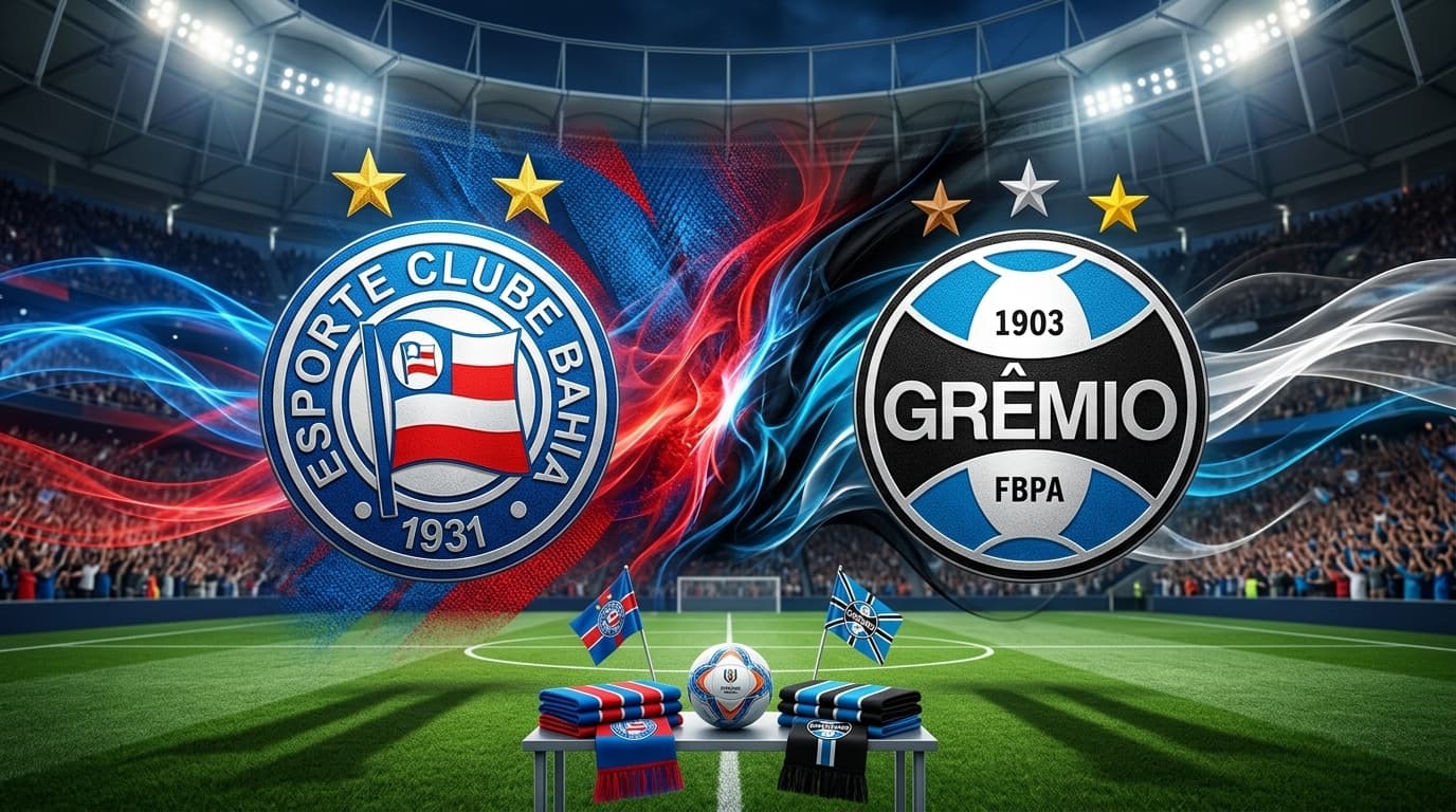 Bahia x Grêmio ao vivo hoje! Onde assistir, gols, melhores momentos, horário e escalações