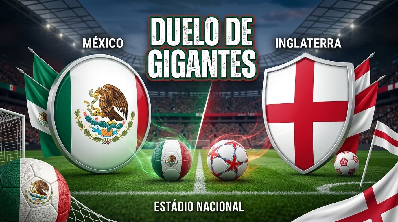 México x Inglaterra ao vivo hoje! Onde assistir, gols, melhores momentos, horário e escalações