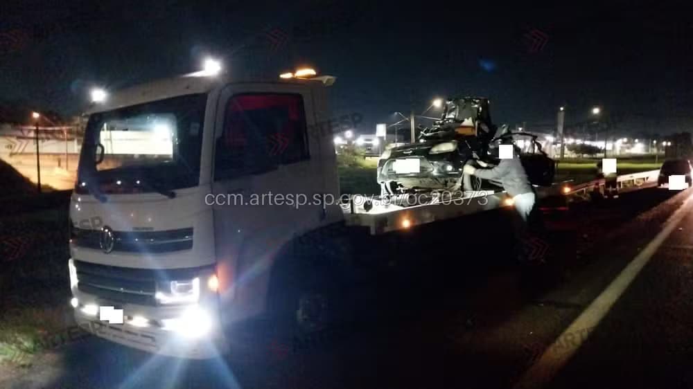 SP: Colisão trágica entre guincho e carro deixa dois mortos na Rodovia Anhanguera em Ribeirão Preto